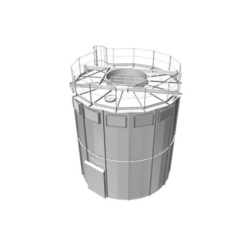Silo cylindrique-conique - CATTIN FILTRATION - pour l'industrie / pour produits pulvérulents / en acier galvanisé