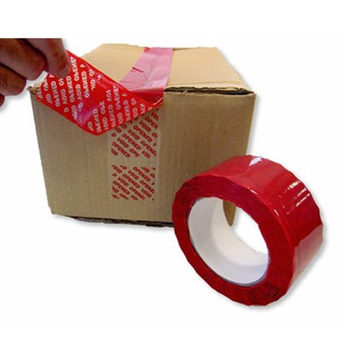 Étiquette de sécurité - ROYAL PACK - adhésive / rouge / en rouleau