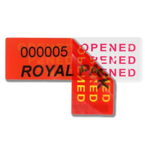 Étiquette de sécurité - ROYAL PACK - en silicone / rouge / en rouleau