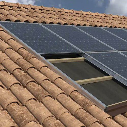 Système de montage solaire pour toiture en pente - Contact Italia srl - pour une installation verticale