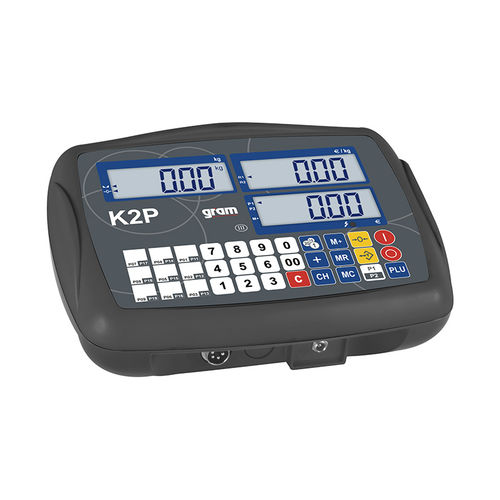 Indicateur de pesage affichage LCD - Gram K2P - Gram Group - encastrable / analogique / à distance