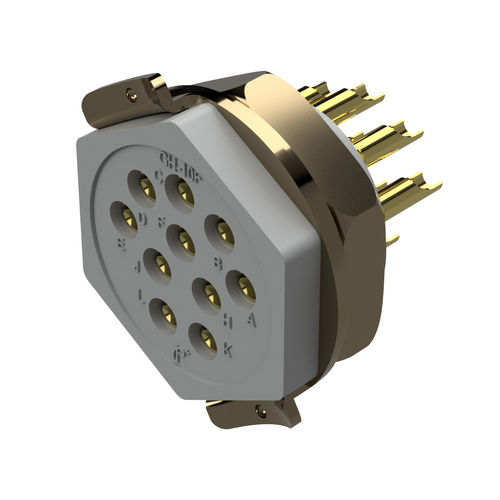 Connecteur hexagonal - GH Series - Positronic Industries - d'alimentation électrique / PCB / droit