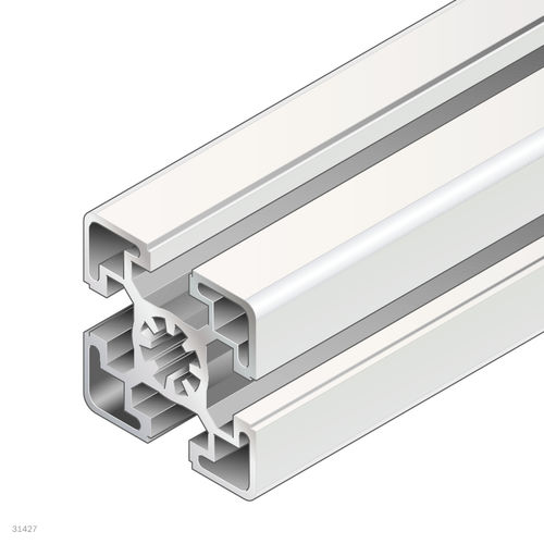 Profilé en aluminium anodisé - 3842553614 - Bosch Rexroth - Assembly Technology - à section rectangulaire / ouvert