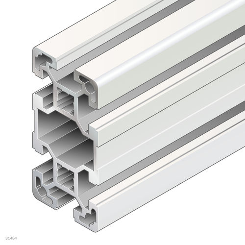 Profilé en aluminium anodisé - 3842529341 - Bosch Rexroth - Assembly Technology - rectangulaire / ouvert