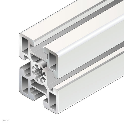 Profilé en aluminium anodisé - 3842557200 - Bosch Rexroth - Assembly Technology - à section rectangulaire / ouvert