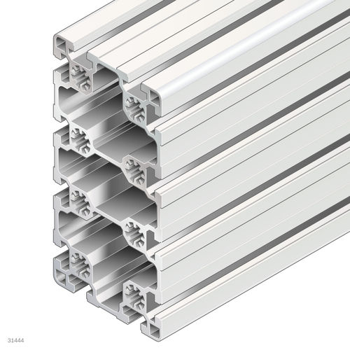 Profilé en aluminium anodisé - 3842557226 - Bosch Rexroth - Assembly Technology - rectangulaire / ouvert