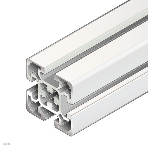 Profilé en aluminium anodisé - 3842529351 - Bosch Rexroth - Assembly Technology - rectangulaire / ouvert