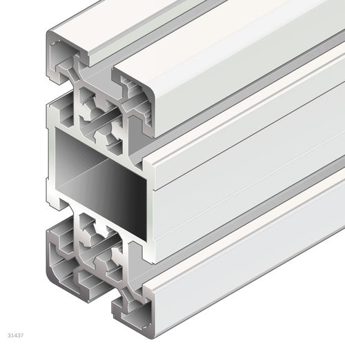 Profilé en aluminium anodisé - 3842537825 - Bosch Rexroth - Assembly Technology - rectangulaire / ouvert