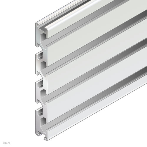 Profilé en aluminium - 3842537821 - Bosch Rexroth - Assembly Technology - à section rectangulaire / ouvert