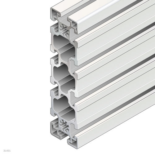 Profilé en aluminium anodisé - 3842553616 - Bosch Rexroth - Assembly Technology - rectangulaire / ouvert