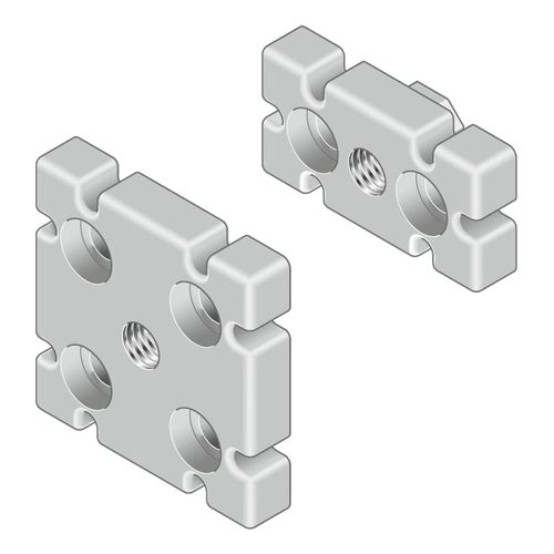 Plaque d'appui modulaire - 3842536562 - Bosch Rexroth - Assembly Technology - à rainure / en aluminium / rectangulaire
