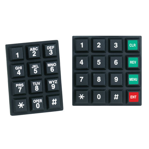 Clavier numérique 16 touches - 84 series - Grayhill - 15-touches / encastrable / en caoutchouc