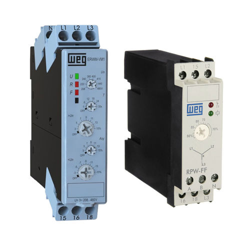 Relais de surveillance de phase - RPW - WEG Gear Systems GmbH - d'ordre de phases / d'absence de phases / de séquence de phase