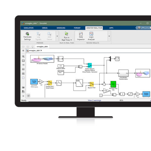 Logiciel de prototypage rapide - Simulink Desktop Real-Time™ - The MathWorks - de simulation / de bureau / temps réel