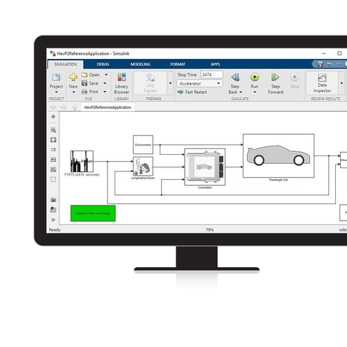 Logiciel de simulation - Powertrain Blockset™ - The MathWorks - de modélisation / pour applications automobiles