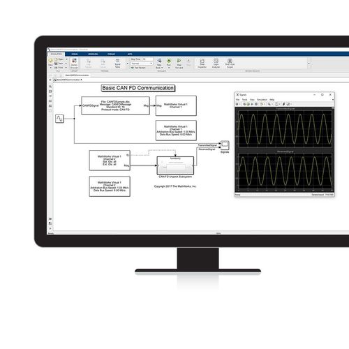Logiciel d'analyse - Vehicle Network Toolbox™ - The MathWorks - de réseau CAN / pour réparation automobile