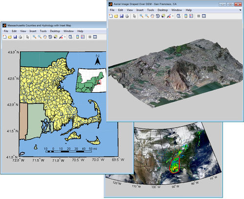 Logiciel de cartographie - Mapping Toolbox™ - The MathWorks - de traitement de données géotechniques / de visualisation