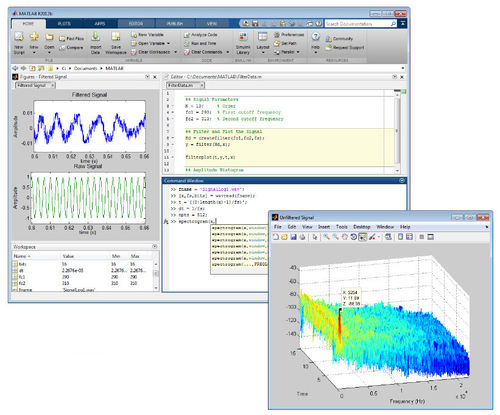 Logiciel de test - MATLAB® - The MathWorks - de création / de mesure / de visualisation