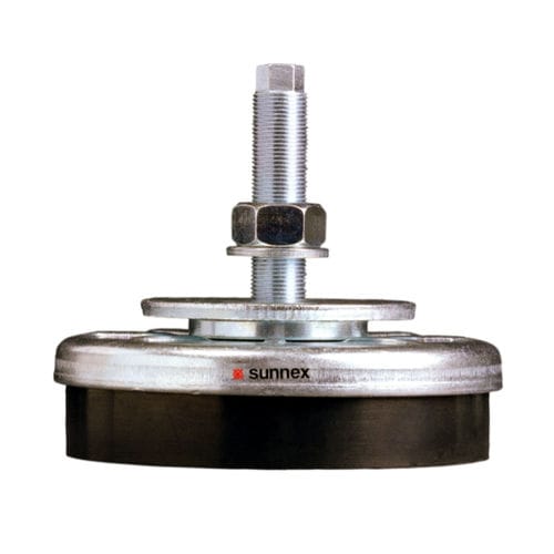 Support antivibratoire de mise à niveau - OSM - Sunnex Equipment - cylindrique / en acier / en caoutchouc