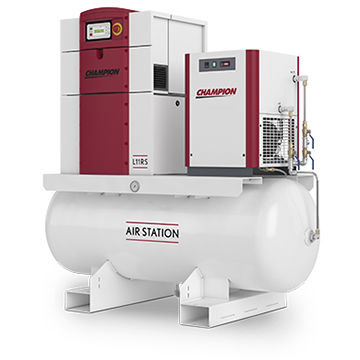 Compresseur à vis - LRS series - Champion Pneumatic - rotatif / d'air / électrique