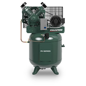 Compresseur alternatif - RV series - Champion Pneumatic - d'air / électrique / stationnaire