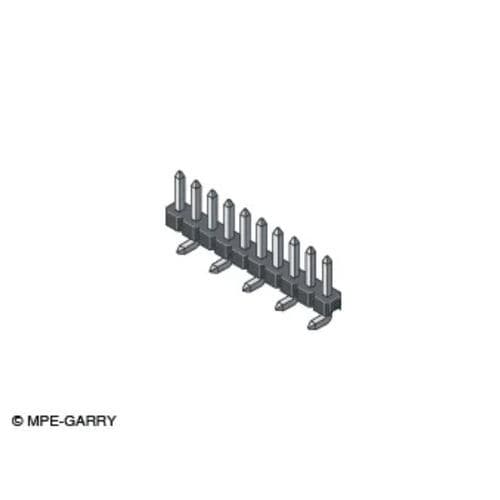 Barrette de contact mâle - 353 series - MPE-GARRY - à une rangée / à deux rangées / droite