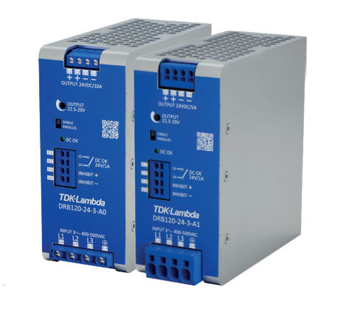 Alimentation électrique sur rail DIN - DRB series  - TDK-Lambda - AC/DC / triphasée / redondante