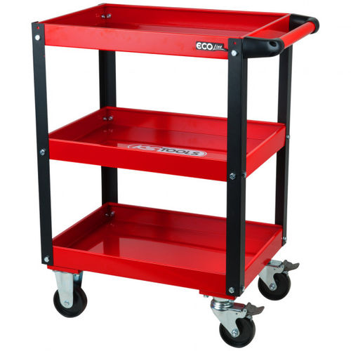 Chariot d'atelier - 890.0001 - Kstools  - en acier / 3 niveaux / porte-outils