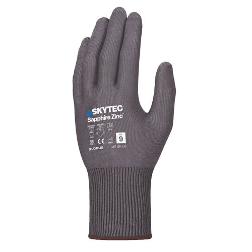 Gants de travail - Sapphire Zinc - Globus Group - industriel / anticoupure / en élasthanne