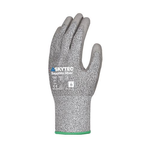 Gants de travail - Sapphire Silver - Globus Group - industriel / anticoupure / en polyuréthane
