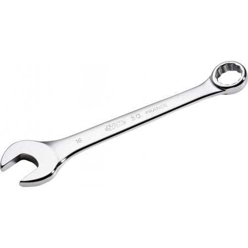 Clé mixte en acier - 50 series - SAM OUTILLAGE - en chrome