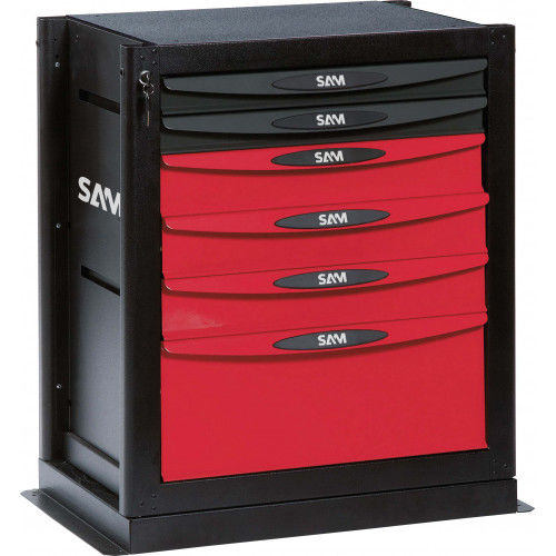 Armoire de stockage - SERVI-B6 - SAM OUTILLAGE - benchtop / à 6 tiroirs / en métal