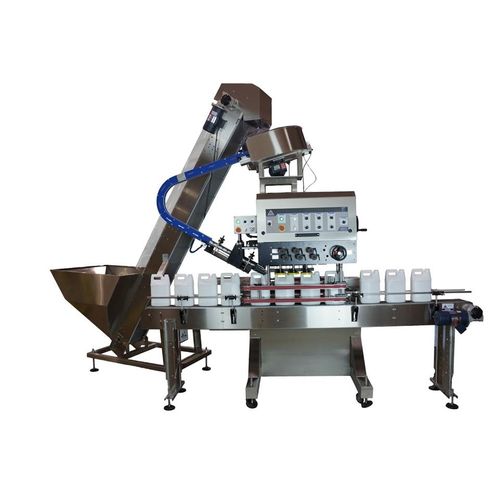 Capsuleuse visseuse linéaire - APACKS - multitête / automatique / pour liquide