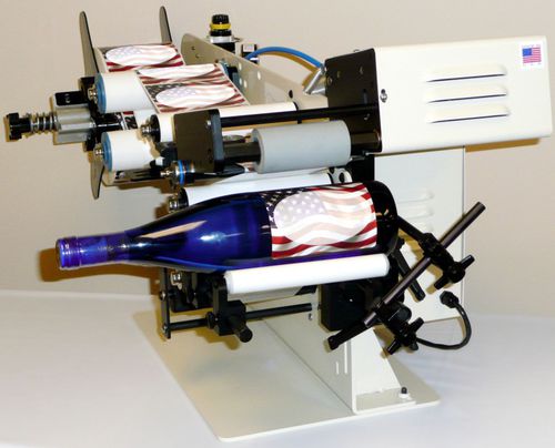 Machine d'étiquetage semi-automatique - LSR-3000-TL - APACKS - pour bouteilles / pour étiquettes auto-adhésives