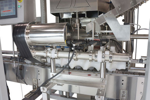 Capsuleuse visseuse linéaire - APACKS - automatique / servocommandé / pour bouteilles en verre