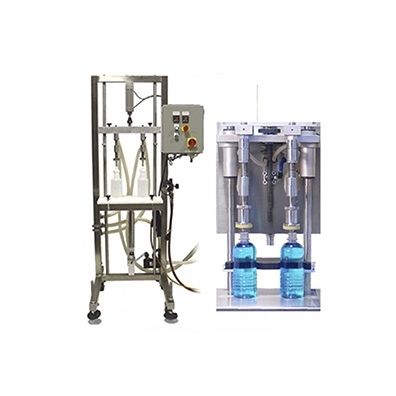 Remplisseuse semi-automatique - APACKS - de bouteilles / pour liquide / pour l'industrie cosmétique