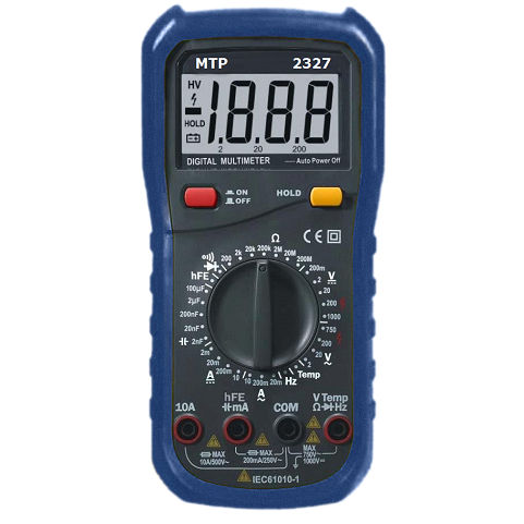 Multimètre numérique - MTP 2327 - MTP Instruments Inc - portable / 1000 V / 10 A