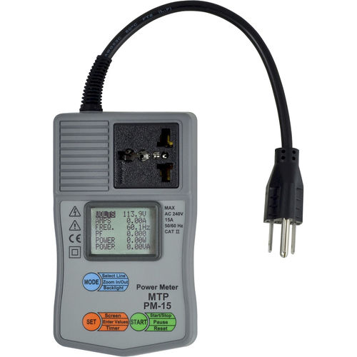 Appareil de mesure de puissance fréquencemètre - MTP PM-15 - MTP Instruments Inc - multimètre / portable / numérique