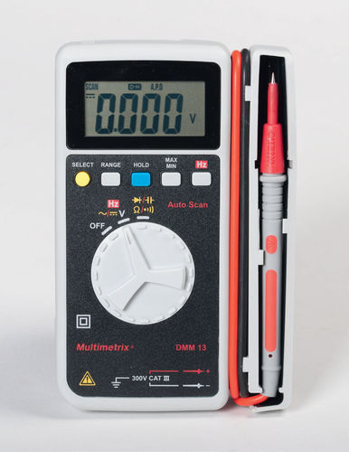 Multimètre numérique - DMM 13 - MULTIMETRIX - de poche / 600 V / CAT III