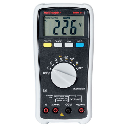 Multimètre numérique - DMM 111 - MULTIMETRIX - portable / 600 V / 10 A