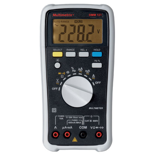 Multimètre numérique - DMM 121 - MULTIMETRIX - portable / 600 V / 10 A