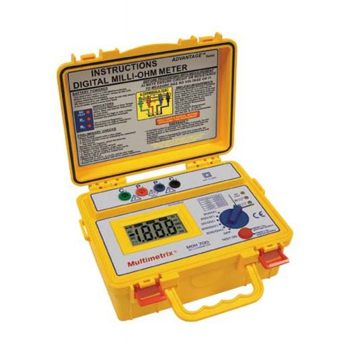 Milliohmmètre numérique - MOH 700 - MULTIMETRIX - portable / à faible résistance / 4 fils