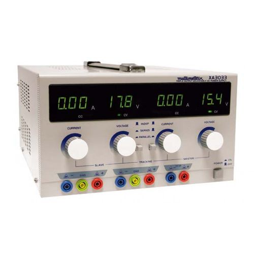 Alimentation électrique de table - XA 3033  - MULTIMETRIX - AC/DC / à triple sortie / ajustable