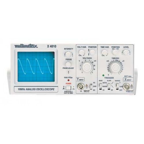Oscilloscope analogique - X 4010 - MULTIMETRIX - sur table / 2 voies / monovoie