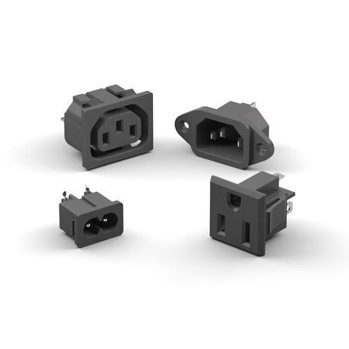 Connecteur AC - IEC series - ADAM tech - d'alimentation électrique / femelle / mâle