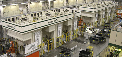 Ligne de presses hydraulique - SCHULER - MÜLLER WEINGARTEN - de formage / pour assemblage / de flans