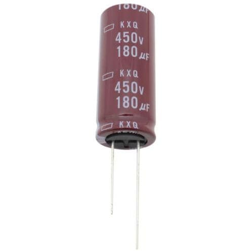 Condensateur électrolytique - EKXQ451ELL181MM45S - Nippon Chemi-con - avec broches radiales / d'ondulation / pour automobile