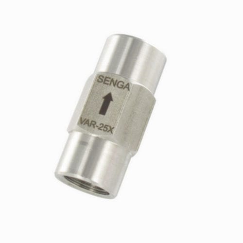 Clapet anti-retour en acier inoxydable - VFUX - SENGA - à piston / fileté / haute pression