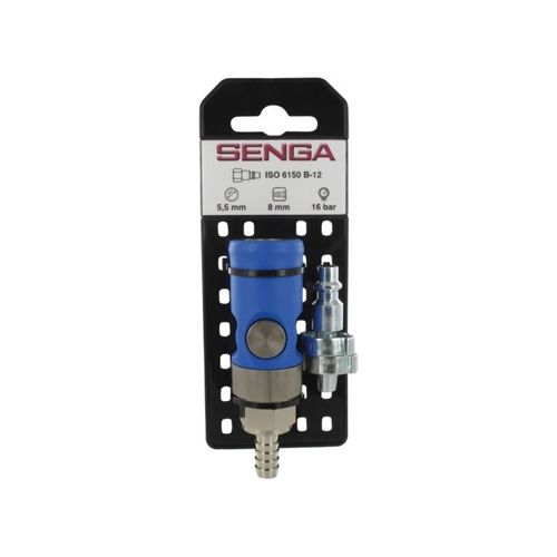 Raccord pour air comprimé - PLB06 series - SENGA - fileté / rapide / cannelé