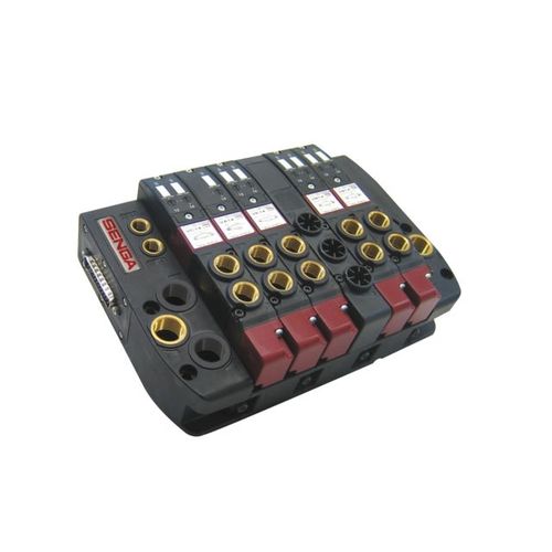 Îlot de distribution pneumatique - SIM 150 series - SENGA - à commande électrique / modulaire / compact